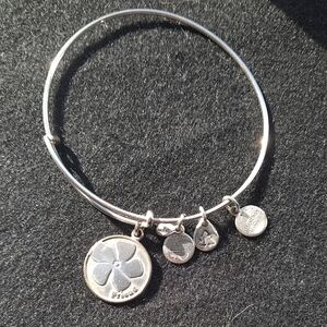 Silver Charm Bangle Bracelet